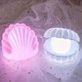 thumbnail image 3 of 1pc Pearl Shell Lamp Bedside Night Light Bedroom Night Light 10*9*9cm, 3 of 8