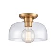 thumbnail image 1 of Brewer 10'' Wide 1-Light Semi Flush Mount - Brushed Gold, 1 of 4