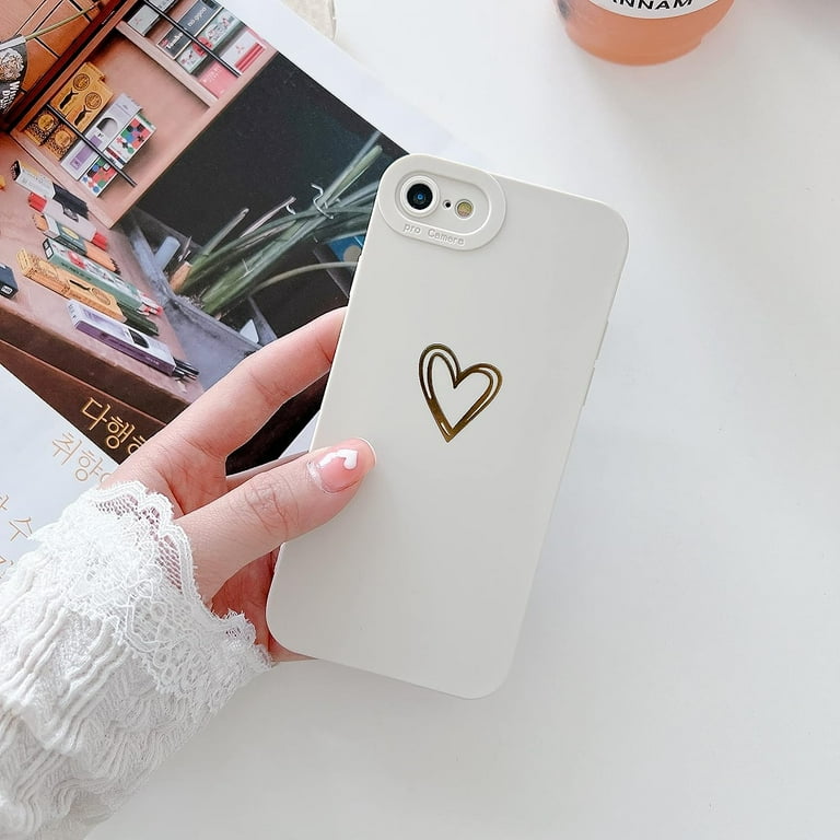 Custodia TPU Con Cuori Glitter Per IPhone 7/8/SE 2020/SE 2022 | Morbida E Antiurto | Blu