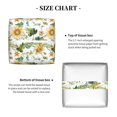 thumbnail image 5 of Kdxio Bright Sunflowers Print Tissue Box Cover,Square Decorative PU Leather Facial Paper Case Organizer Holder Dispenser for Bathroom,Night Stands,Desk,Car 5.2''X5.2''X5.2'', 5 of 8