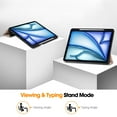 thumbnail image 2 of ELEHOLD for iPad Air 13 Inch Case M2 (2024), iPad Air 13 Case with Pencil Holder, Support iPad 2nd Pencil Charging/Pair, Trifold Stand Smart Case with Soft TPU Back,Auto Wake/Sleep,Rosegold, 2 of 8