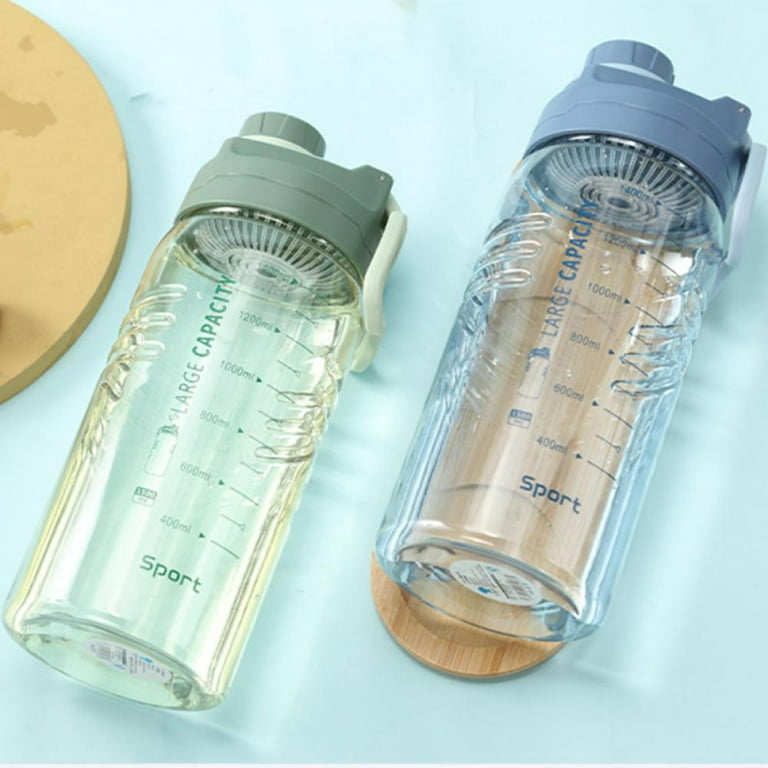 1500ml Water Bottles Large Capacity Plastic Clear Sports Drink