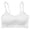 White, variant on Women's Comfortable Sexy Sports Beautiful Back Yoga Fitness Anti Walking Light Bra Strap Open Back White S