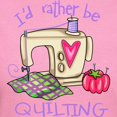 thumbnail image 3 of CafePress - I'd Rather Be Quilting Women's Dark T Shirt - Women's Traditional Fit Dark T-Shirt, 3 of 4