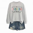thumbnail image 4 of Godom Womens Sweatshirt Crewneck Long Sleeve Shirts Loose Fit Letter Print Tops Fall Fashion, 4 of 7