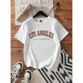 thumbnail image 1 of New Summer Girl City Names Printed On Tshirts Short Sleeved 100% Cotton T-shirt Comfy Casual Tees For Girls, 1 of 7
