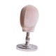 thumbnail image 4 of Cabeza de maniquí Fernando soporte para exhibición de pelucas tela multifuncional Base de plata, 4 of 8
