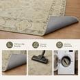 thumbnail image 7 of KAROSA 5'x8' Vintage Machina Washable Area Rug, Soft Low Pile Rug with Non-Slip TPR Backing,Khaki, 7 of 7