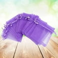 thumbnail image 3 of BRIGHTFUFU 100PCS 7X9CM Bolsas de regalo de organza Bolsas de organza con cordón para juegos de fiesta Joyería de boda (púrpura oscuro), 3 of 7