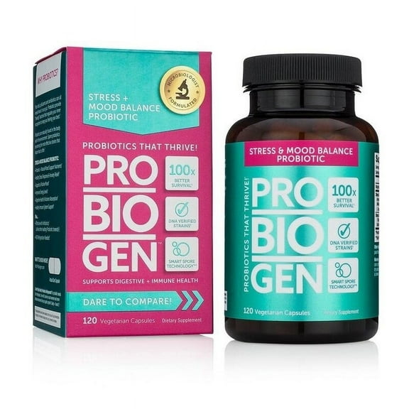 Probiogen Stress & Mood Balance Probiotic with Smart Spore Technology (120 Capsules)