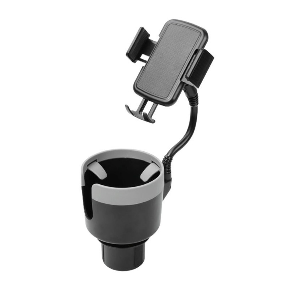 GLFILL 2 In 1 Car Cup Holder Expander Bottle Holder With Phone Holder Adjustable Base