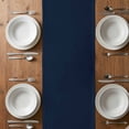 thumbnail image 6 of Navy Blue Morocco Table Runner - 70 Inch Long, Kitchen Dining Table Runner Dresser Scarves, Red Ocean Nautical Anchor Stripe Farmhouse Decor for Coffee Tables Wedding Party Banquet, 6 of 8