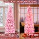 thumbnail image 3 of Árbol de Navidad TURNMEON, artificial, preiluminado, 6 pies, rosa con 240 LED, 3 of 6