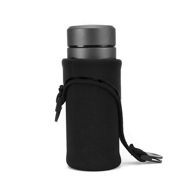 Live Infinitely Black Universal Neoprene Water Bottle Carrier