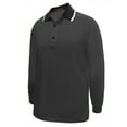 thumbnail image 1 of Monterey Club Men's Combed Cotton Crepe Solid Long Sleeve Sport Golf Polo Shirt #3985, 1 of 2