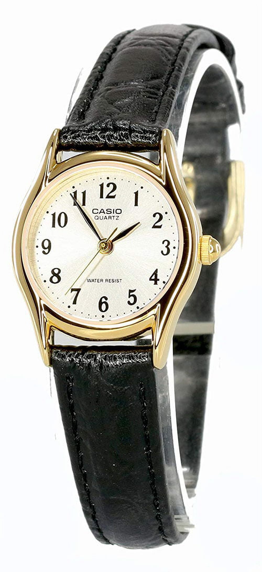 Montre Femme Casio LTP-V006GL-9B - Cadran Or, Bracelet Cuir Marron - Neuve étiquetée