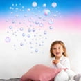 thumbnail image 6 of 2Pcs Bubble Wall Decals Under The Sea Birthday Party Decor Ocean Bathroom Sticker Colour Bubble Ocean Background for Laundry Room Bedroom Living Room, Color 3, 6 of 6