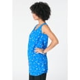 thumbnail image 4 of Roaman's Women's Plus Size Double-Layer Georgette Tank Top, 4 of 5