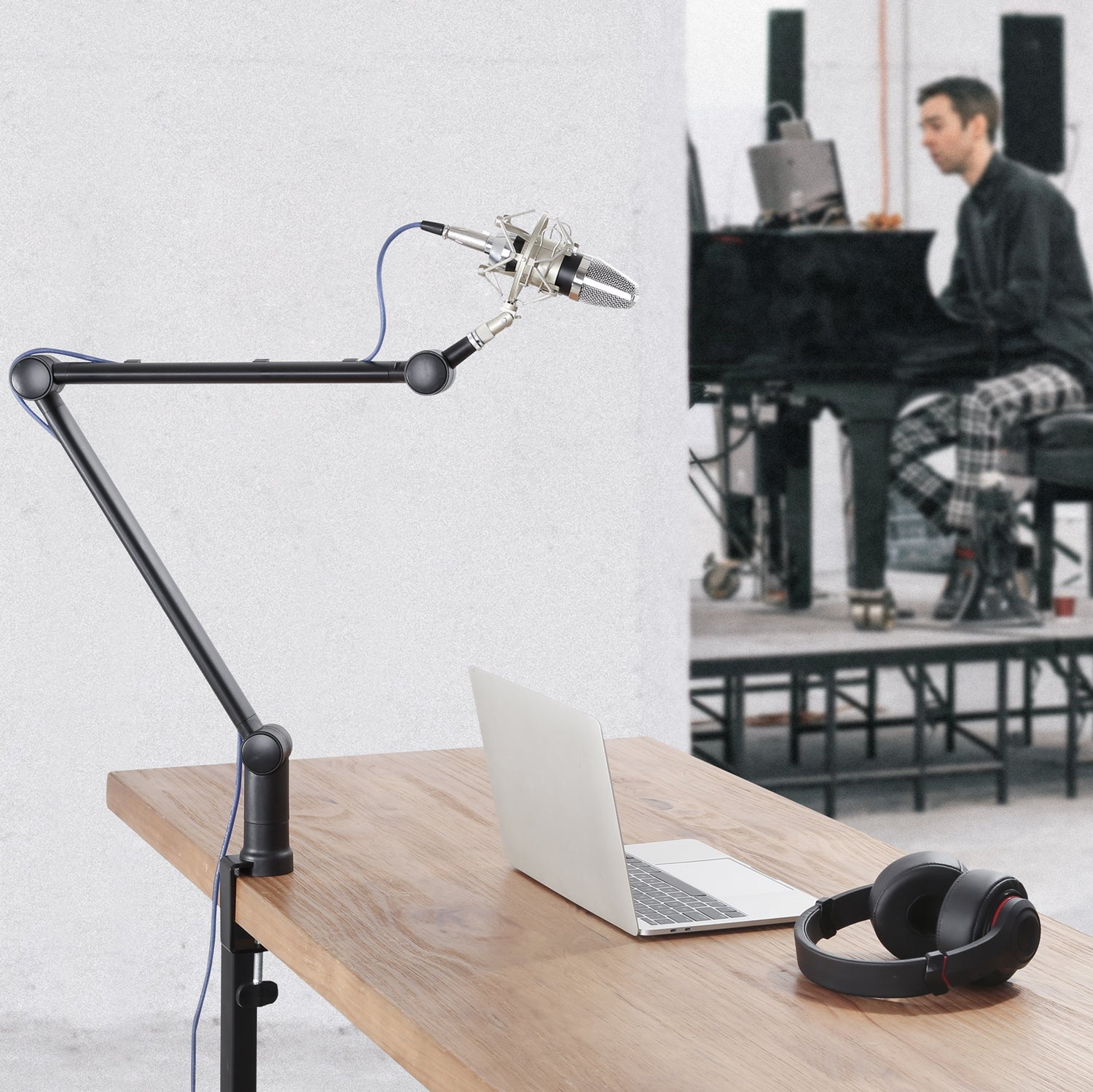 Desky Adjustable Microphone Boom Arm