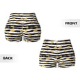 thumbnail image 5 of Picia Gold Flamingo Printed Workout Shorts for Women Seamless Scrunch Butt Lifting High Waisted Yoga Gym Booty Running Moisture-wicking Short Pants-, 5 of 9