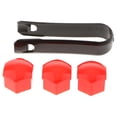 thumbnail image 4 of jiaping 2x20Pcs Car Truck Wheel Tyre Center Hub Screw 19mm Protect Cap , Red, 3 Pcs, 4 of 9