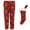 Red, variant on Weekending Juniors Girls Plaid Holiday Plush Pant with Stocking Set