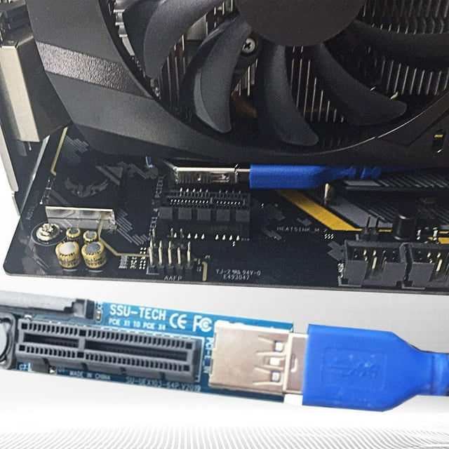 glotrends 1X à 4X Rallonge PCI-E 0.6M pour une Installation en Espace Limité (UEX103)