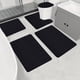 thumbnail image 5 of Isvgxsz Clearance Bathroom Rugs Sets 5 Piece,Memory Foam Bathroom Mats Set Extra Thick, Non Slip Bath Mats for Bathroom, Water Absorbent, Washable Dark Bath Rugs for Tub, Toilet and Floor, 5 of 7