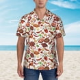 thumbnail image 2 of Susaid Cooking Bbq Print Short Sleeve Shirts Button Down Casual Shirts Summer Beach Aloha Button Down Short Sleeve for Men ,XX-Large, 2 of 7