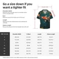 thumbnail image 5 of Balery Koi Pond Lilies Camisa Casual de Manga Corta con Botones para Hombre, Texturizada, Estilo Cubano, para Playa, Verano-Large, 5 of 5