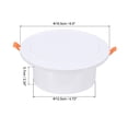 thumbnail image 2 of Uxcell Ventilación Redonda de 5 Pulgadas con Resorte, Difusor de Aire Ajustable de Plástico ABS con Malla de Pantalla para Oficina en Casa, Blanco, 2 of 7