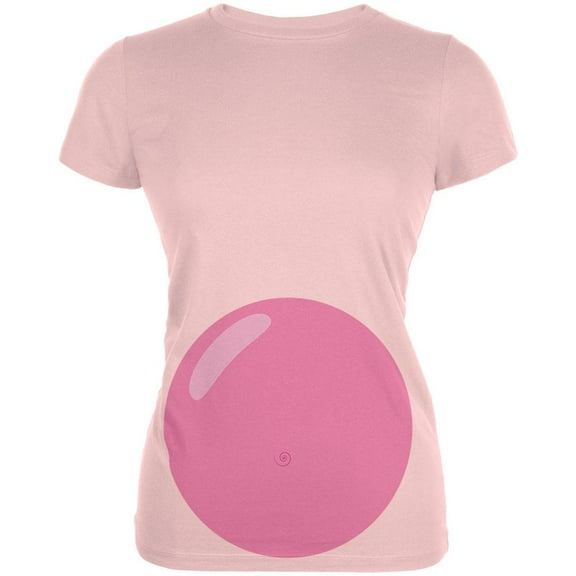 Halloween Pig Costume Juniors Soft T Shirt