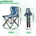 thumbnail image 3 of 600D Oxford Camping Chair Portable Foldable Chair Supports 220 lbs for Picnic, Fishing, Backpacking Ethereal Dreamlike Elements, 3 of 8
