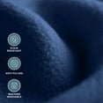 thumbnail image 5 of Bare Home Polar Fleece Bed Blanket - Lightweight - Premium Fleece - King, Dark Blue, 5 of 10