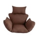 thumbnail image 4 of Cojín para silla columpio hamaca, cojín para asiento, instalación, cómodo cojín para silla Marrón, 4 of 9