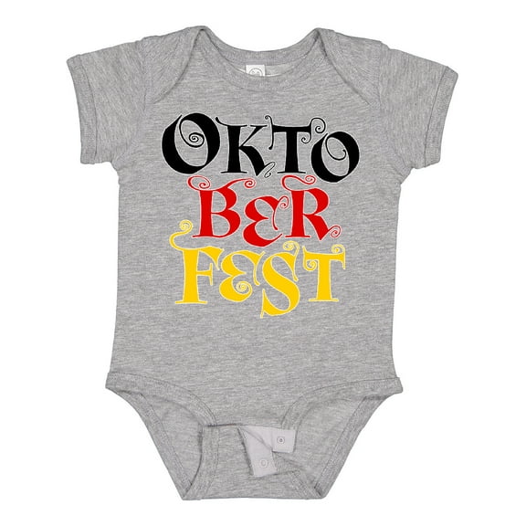 Inktastic Oktoberfest German flag colors Boys or Girls Baby Bodysuit