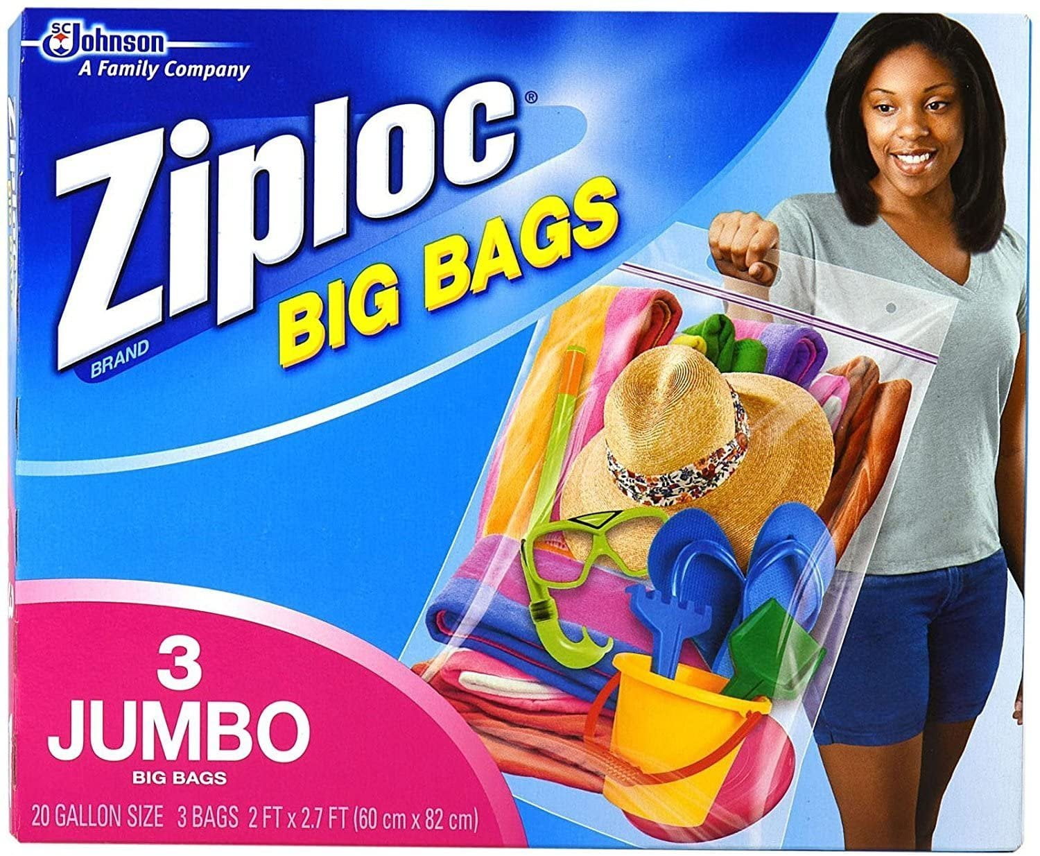 Ziploc Big Bag Double Zipper Large 5 Count