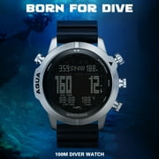 NORTH EDGE Wristwatches,Compass Altimeter Scuba Watches Altimeter Barometer Watch Men Wrist Watches Dive Watch Watches Mens Dive Computer Watch - Mens Adventures Professional Altimeter - Mens