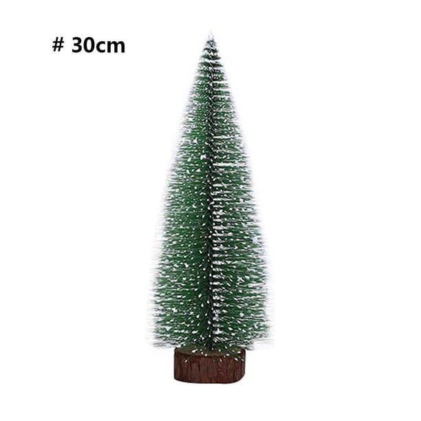 Árbol de Navidad de cedro blanco, cepillo para botellas reutilizable, árboles, decoración del hogar (30 cm)