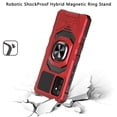 thumbnail image 3 of Bemz Case for Gabb Phone 3 Pro, Heavy Duty Shockproof Magnetic Stand Dual Layer Shield Slim Cover - Red, 3 of 4