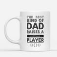 thumbnail image 2 of Custom Mugs The Best Kind of Dad Raises Softball Player Daughter or Son Gifts for Dads Santa Christmas Presents Ceramic Coffee 11oz 15oz Mug, 2 of 7