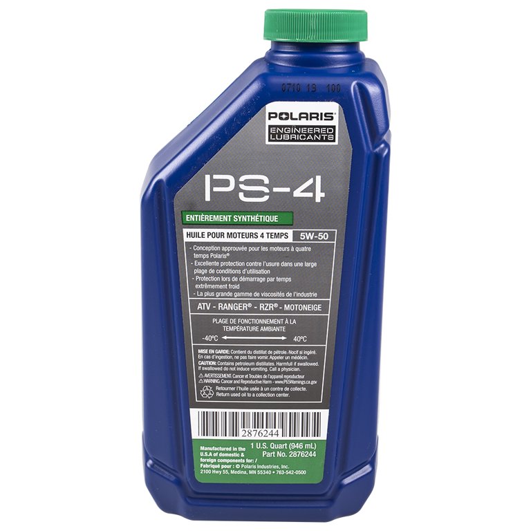 Polaris 2876244 PS-4 Full Synthetic 5W-50 4-Cycle Engine Oil