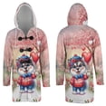 thumbnail image 3 of Happy Valentine’s Day Adorable Alaskan Malamute Puppy Holding Heart Balloon All Over Print 3D Hooded Duffle Toggle Coat Alaska Mal Dog Lovers Gifts - 00030, 3 of 6