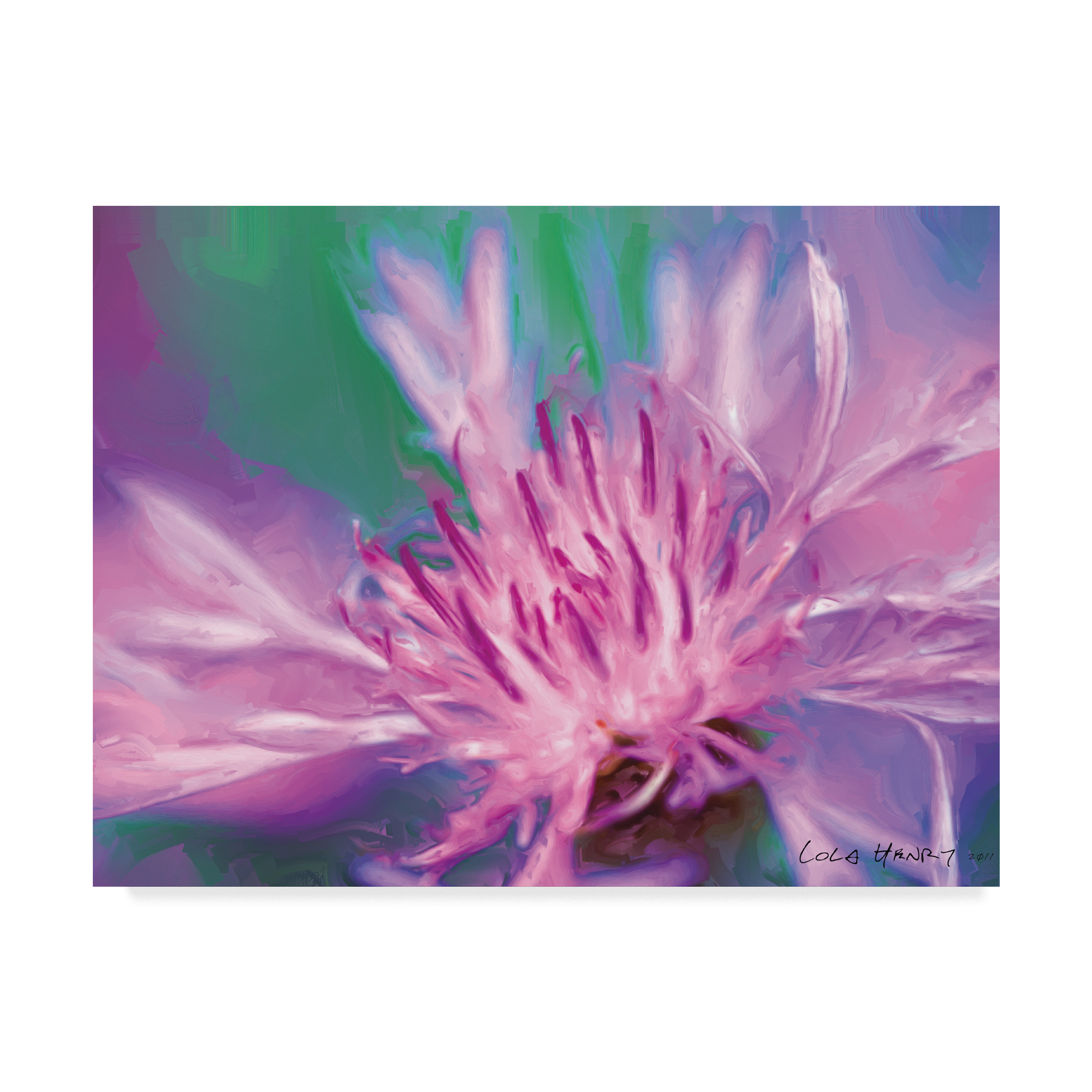 Trademark Fine Art 'Painterly Flower VIII' Canvas Art by Lola Henry