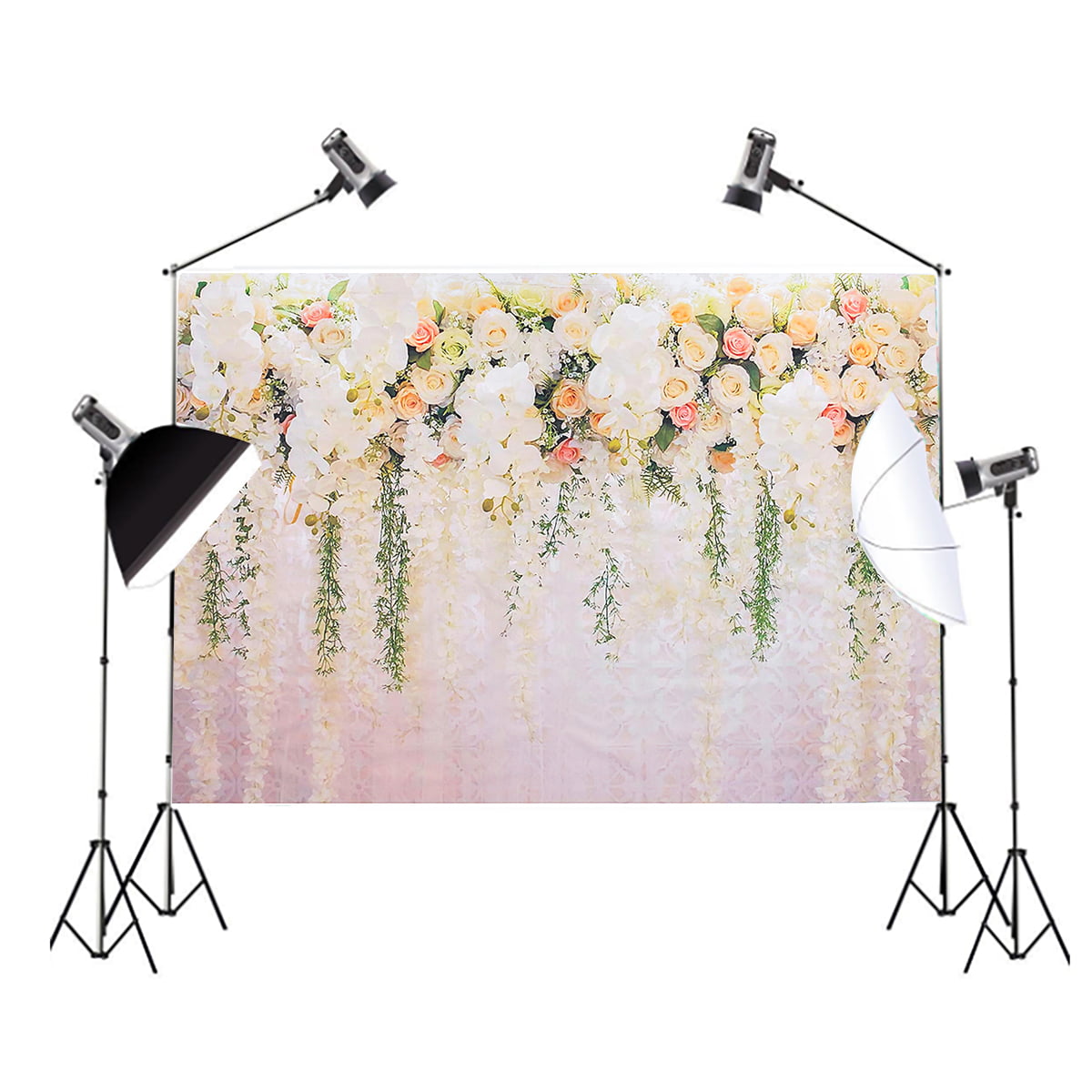Photography Backdrops Vinyl Floral Photo Decors Background Wall Studio Props Uk 