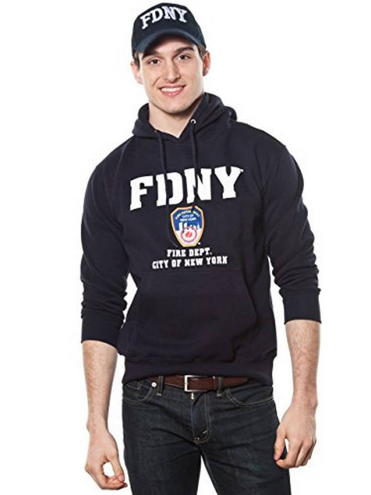 Fdny Adult Navy Pullover Hoodie with Embroidered Applique Design -  Walmart.com