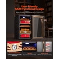 thumbnail image 6 of VEVOR Electric Humidor, 48L, 350 Counts Electric Cigar Humidor Cabinet with Cooling Temperature Control, Spanish Cedar Wood Shelves & Drawers, Mechanical Hygrometer, 4 Layers, Cooler for Household, 6 of 9