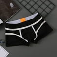 thumbnail image 2 of Men's Boxer Briefs under Shorts for Men Ms Underwear Pocket Underwear Men Chain Sports Briefs Mens Brief Microfiber Pack Adult Boyfriend Natural Light Black 2XL, 2 of 3
