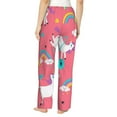 thumbnail image 3 of Junzan Yoga Unicorn Women'S Pajama Pants Drawstring Comfy Sleep Bottoms With Pockets, 3 of 9