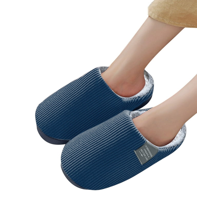 nsendm Male Shoes Adult Mens Wide Width Slippers Slip on Plus - Main Image